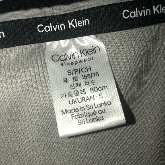 Calvin Klein Grey Sleepwear Knit Nightgown SMALL - Picture 5 of 5